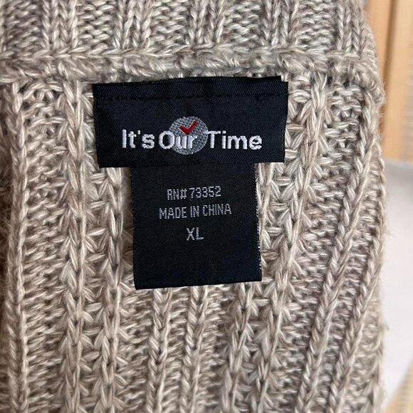 Vintage Y2K It’s Our Time beige cable knit cropped sweater - Picture 5 of 5